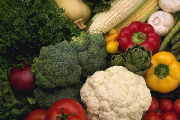 A selection of fresh vegetables