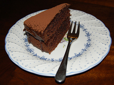 Rich, moist gluten-free chocolate cake